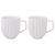 Набор из двух кружек белого цвета из коллекции Edge, 400 мл, Tkano