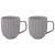 Набор из двух кружек темно-серого цвета из коллекции Edge, 400 мл, Tkano