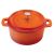 Кастюля с крышкой порционная оранжевая 14 см, эмалированный чугун, P.L. Proff Cuisine