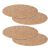 Набор из 4-х сервировочных ковриков из пробки и переработанного материала Recork, ?30 см, Liberty Jones
