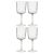 Набор бокалов для вина Arctic, 360 мл, прозрачный, 4 шт., Liberty Jones