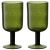 Набор бокалов для вина Flowi, 410 мл, темно-зеленые, 2 шт., Liberty Jones