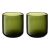 Набор стаканов Flowi, 310 мл, темно-зеленые, 2 шт., Liberty Jones
