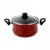 Кастрюля с крышкой, 22 см, 4.5 л, сталь, стеклоэмаль, серия Authentique Burgundy, VITRINOR