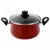 Кастрюля с крышкой, 26 см, 6.5 л, сталь, стеклоэмаль, серия Authentique Burgundy, VITRINOR