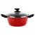 Кастрюля низкая с крышкой, 24 см, 2 л, сталь, стеклоэмаль, серия Poivre Rouge, VITRINOR
