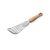 Лопатка с деревянной ручкой 30 см, изогнутая рабочая часть 16*7 см, нержавеющая сталь, De Buyer