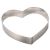 Форма кондитерская "Сердце", d=19 см, h=4 см, нержавеющая сталь, De Buyer