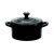 Кокотница керамическая черная d=10 см, Le Creuset
