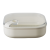Контейнер квадратный плоский 1000 мл, цвет слоновая кость, серия Pull box, OMADA