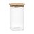 Банка для хранения квадратная Glass Acacia, 1,4 л, Smart Solutions