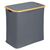 Корзина для белья с двумя отделениями Neat Twin, 53,5х33х53 см, серая, Smart Solutions