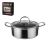 Кастрюля с крышкой 7 л, 28/25,5*19,5 см, серия New Kitchen Honeycombs, трехслойная сталь, P.L. Proff Cuisine