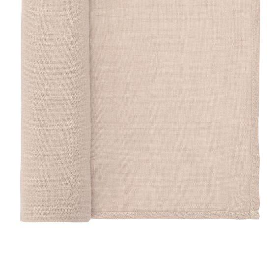 Дорожка на стол из стираного льна бежевого цвета из коллекции Essential, 45х150 см, Tkano, изображение 4