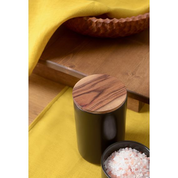 Банка для хранения керамическая, 750 мл, черная, Smart Solutions, изображение 4