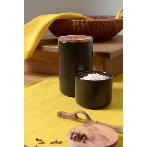 Банка для хранения керамическая, 750 мл, черная, Smart Solutions, изображение 2