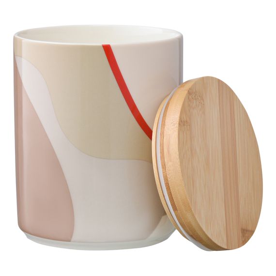 Банка для хранения бежевого цвета с авторским принтом из коллекции Freak Fruit, 1,25л, Tkano, изображение 4