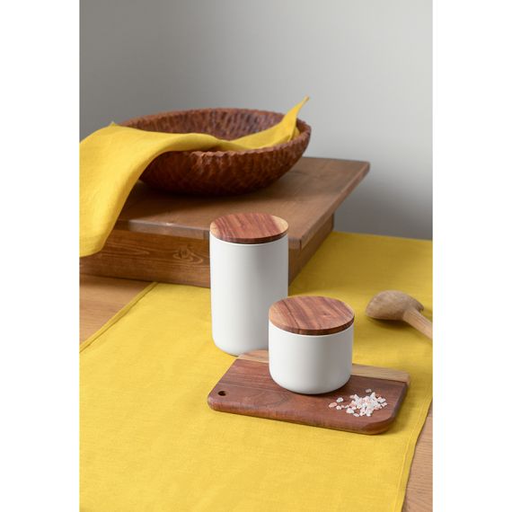 Банка для хранения керамическая, 750 мл, белая, Smart Solutions, изображение 2