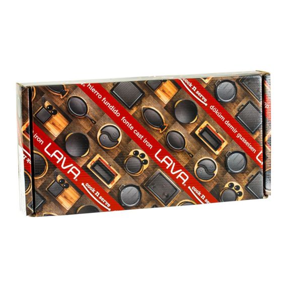 Сковорода круглая чугунная на деревянной подставке, 12 см, LAVA, изображение 8