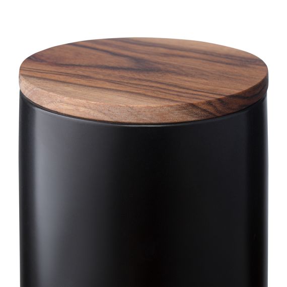 Банка для хранения керамическая, 750 мл, черная, Smart Solutions, изображение 6