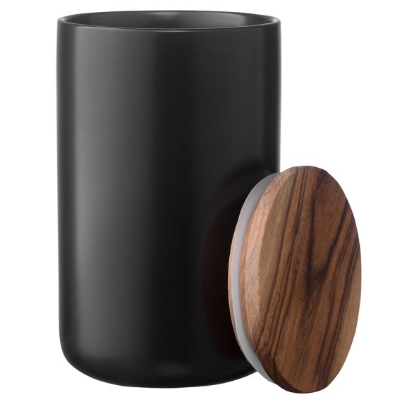 Банка для хранения керамическая, 750 мл, черная, Smart Solutions, изображение 5