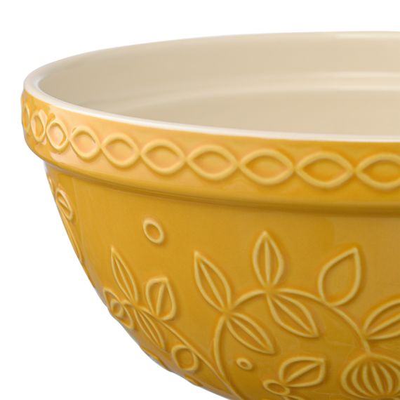 Миска горчичного цвета с рельефным узором Ягоды Тайги из коллекции Russian North, 1,5 л, Tkano, изображение 2