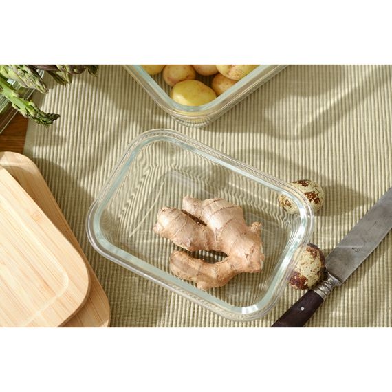 Контейнер для запекания и хранения  с крышкой из бамбука, 370 мл, Smart Solutions, изображение 4