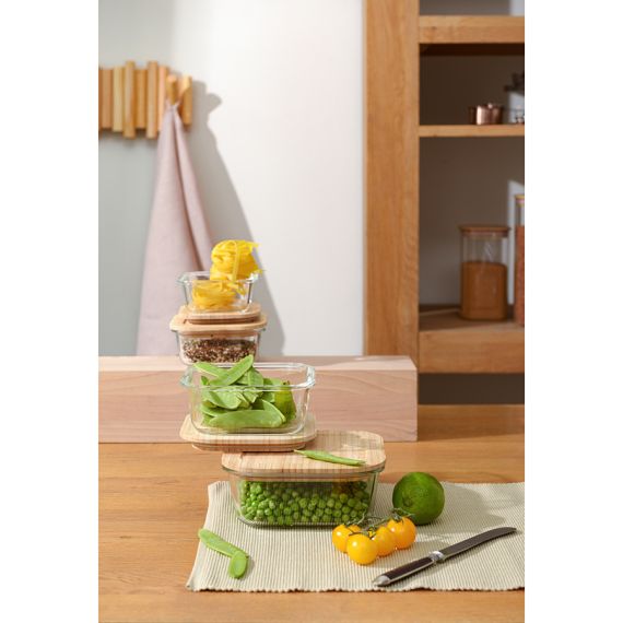 Контейнер для запекания и хранения  с крышкой из бамбука, 320 мл, Smart Solutions, изображение 10