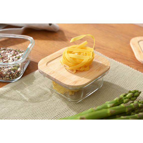 Контейнер для запекания и хранения  с крышкой из бамбука, 320 мл, Smart Solutions, изображение 2