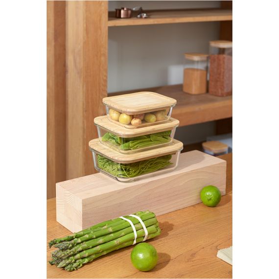 Контейнер для запекания и хранения  с крышкой из бамбука, 1520 мл, Smart Solutions, изображение 6