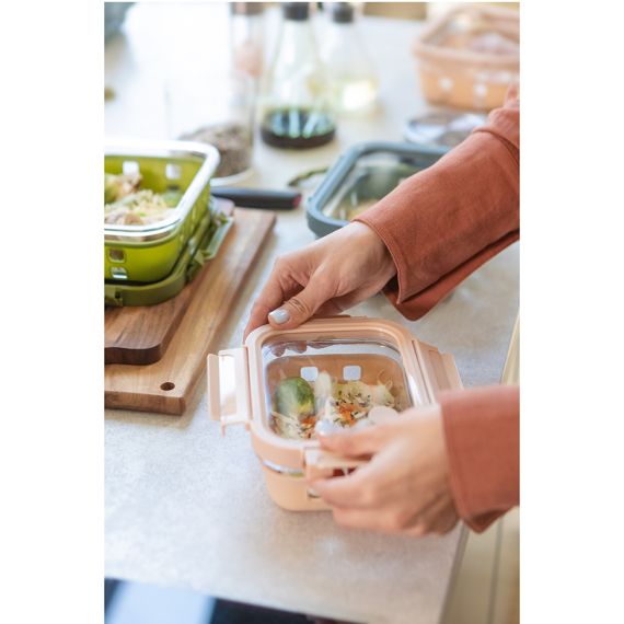 Контейнер для запекания, хранения и переноски продуктов в чехле, 1050 мл, синий, Smart Solutions, изображение 19