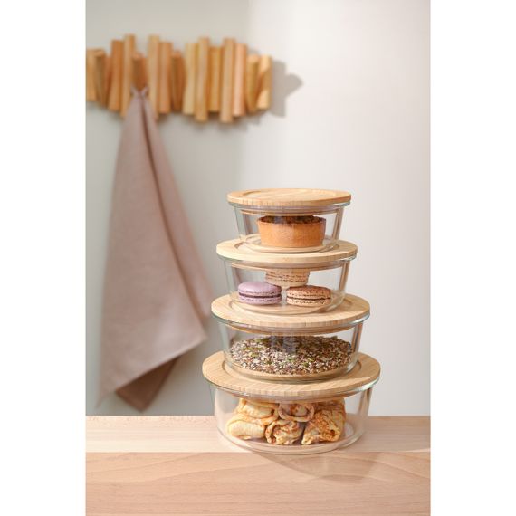 Контейнер для запекания и хранения  с крышкой из бамбука, 950 мл, Smart Solutions, изображение 10