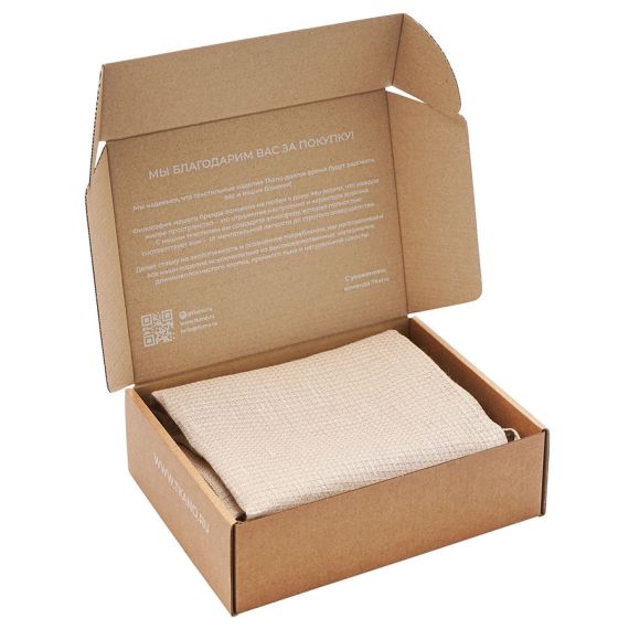 Набор из двух вафельных полотенец изо льна бежевого цвета из коллекции Essential, 50х70 см, Tkano, изображение 8