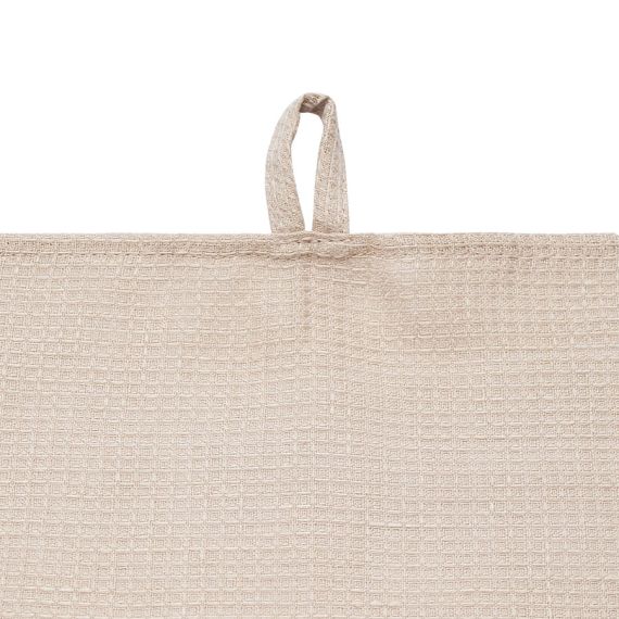 Набор из двух вафельных полотенец изо льна бежевого цвета из коллекции Essential, 50х70 см, Tkano, изображение 5