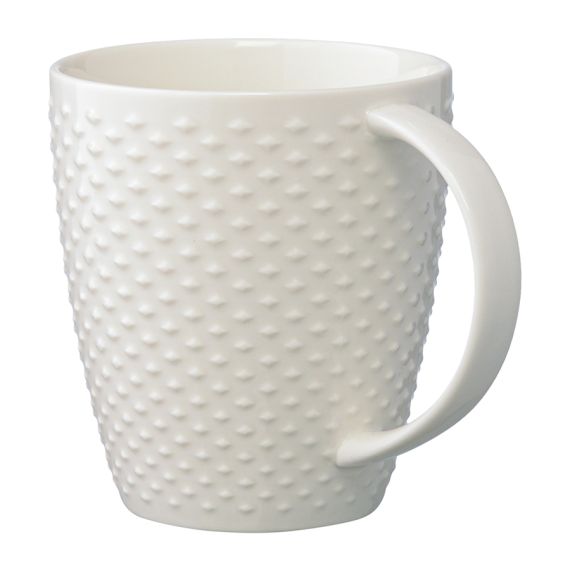 Кружка белого цвета с фактурным рисунком из коллекции Essential, 350мл, Tkano, изображение 5
