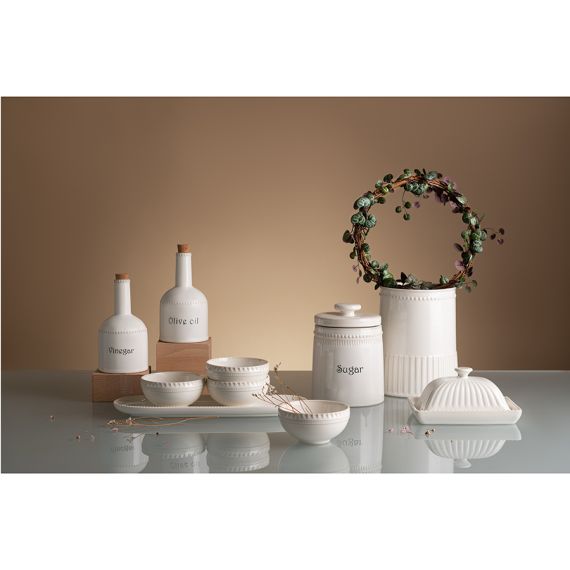 Овальное блюдо белого цвета из коллекции Kitchen Spirit, Tkano, изображение 4