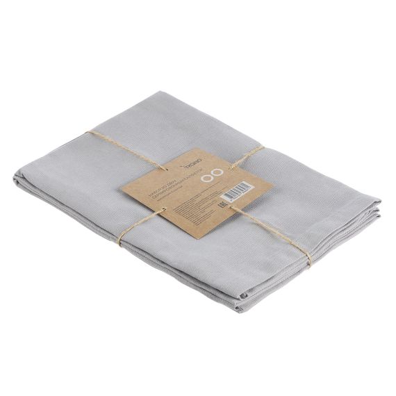 Набор из двух салфеток сервировочных из хлопка серого цвета из коллекции Essential, 45х45 см, Tkano, изображение 6