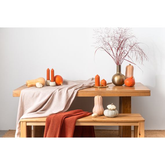 Свеча декоративная оранжевого цвета из коллекции Edge, 25,5см, Tkano, изображение 7