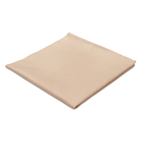 Скатерть жаккардовая бежевого цвета из хлопка с вышивкой из коллекции Essential, 180х180 см, Tkano, изображение 3