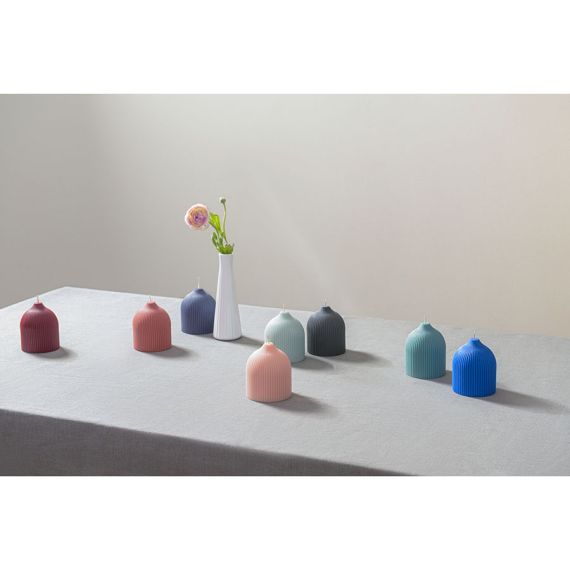 Свеча декоративная бирюзового цвета из коллекции Edge, 10,5см, Tkano, изображение 3