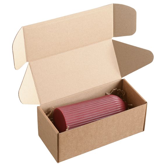 Свеча декоративная бордового цвета из коллекции Edge, 16,5см, Tkano, изображение 3