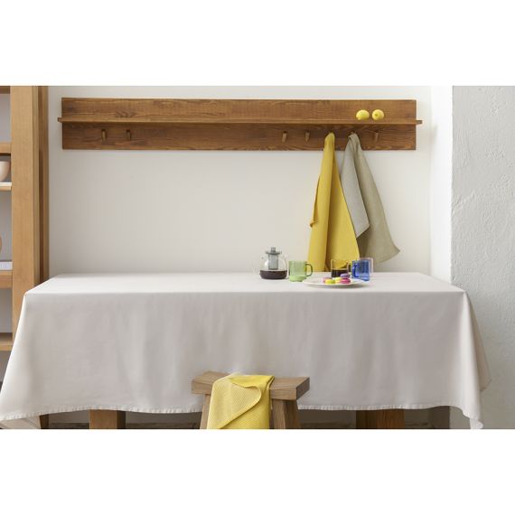 Скатерть из хлопка бежево-серого цвета из коллекции Scandinavian touch, 170х170 см, Tkano, изображение 2