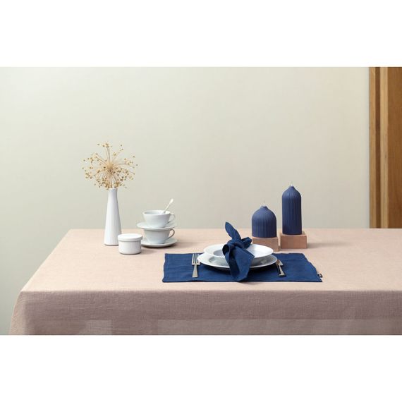 Скатерть из стираного льна бежевого цвета из коллекции Essential, 170х170 см, Tkano, изображение 4