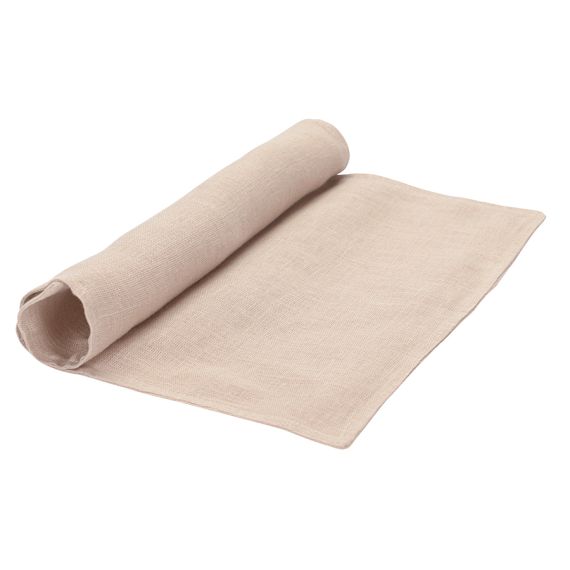 Салфетка под приборы из стираного льна бежевого цвета из коллекции Essential, 35х45 см, Tkano, изображение 2