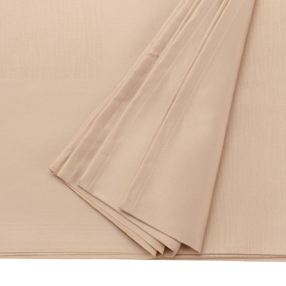 Скатерть жаккардовая бежевого цвета из хлопка с вышивкой из коллекции Essential, 180х180 см, Tkano, изображение 5