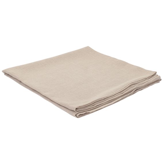 Скатерть из стираного льна бежевого цвета из коллекции Essential, 170х170 см, Tkano, изображение 6