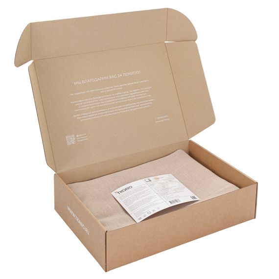 Скатерть из стираного льна бежевого цвета из коллекции Essential, 170х170 см, Tkano, изображение 8