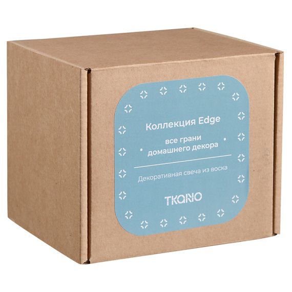 Свеча декоративная бирюзового цвета из коллекции Edge, 10,5см, Tkano, изображение 2