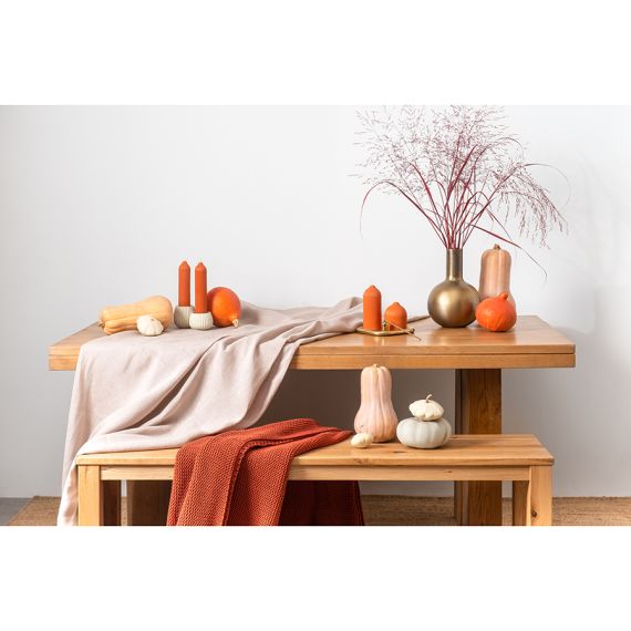 Свеча декоративная оранжевого цвета из коллекции Edge, 16,5см, Tkano, изображение 9