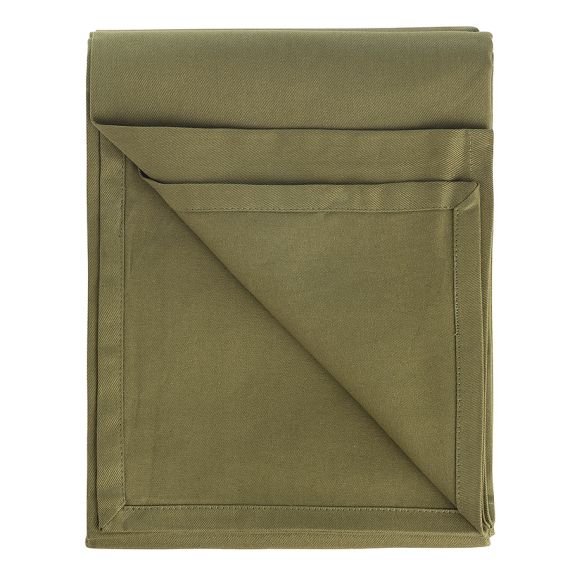 Скатерть из хлопка оливкового цвета из коллекции Essential, 170х170 см, Tkano, изображение 3